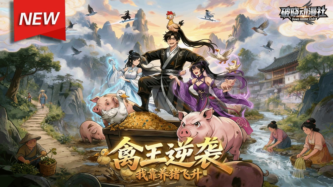 MULTISUB📢新番上线《禽王逆袭：我靠养猪飞升》第1~76集丨现代社畜穿越成废柴杂役，意外觉醒神级饲养系统，凡经他喂养的鸡鸭猪鹅，皆能进化成逆天战宠！#漫剧 #破晓动漫社