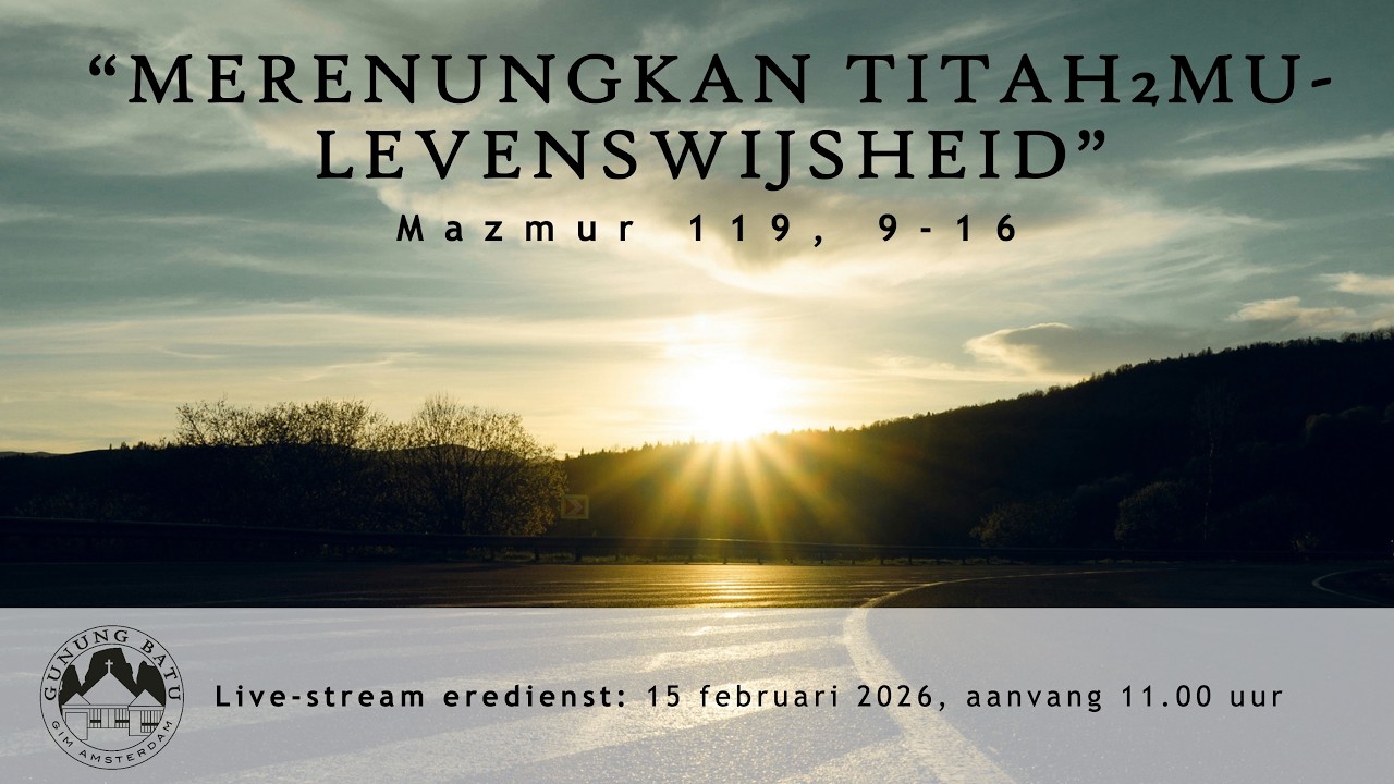Livestream Eredienst 15 februari 2026, 11:00 uur