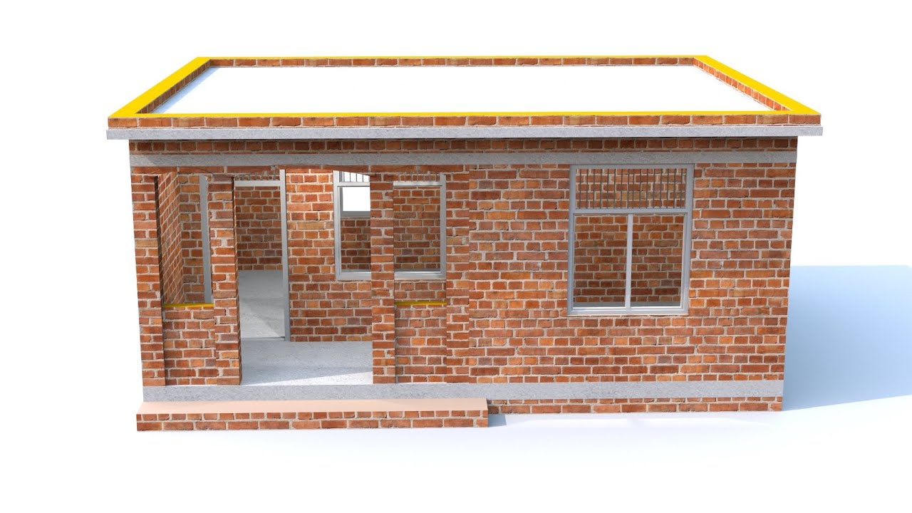 गाँव-देहात के लिए 2.5 लाख मे घरका डिजाइन | 22×16 house plan with two rooms one kitchen | house plans