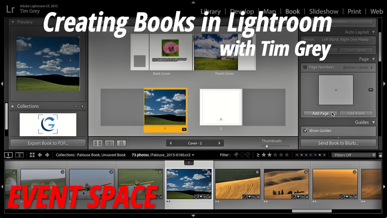 Creating Books in Lightroom with Tim Grey