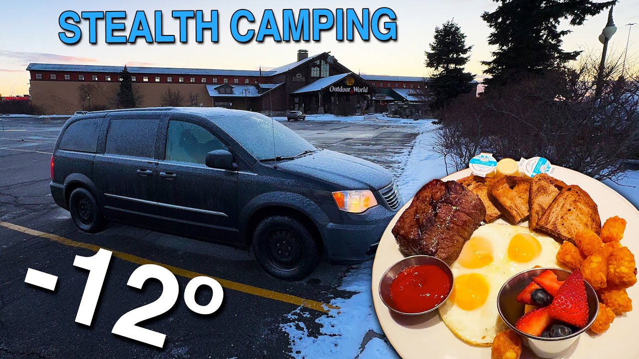 Stealth Camping at The Pickle Barrel with NEW -18º Sleeping Bag