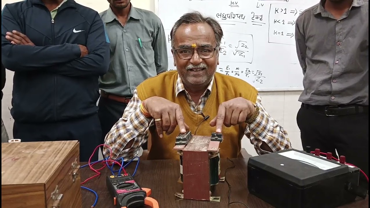 ट्रांसफार्मर टैस्ट करना और वोल्टेज ratio measure करना