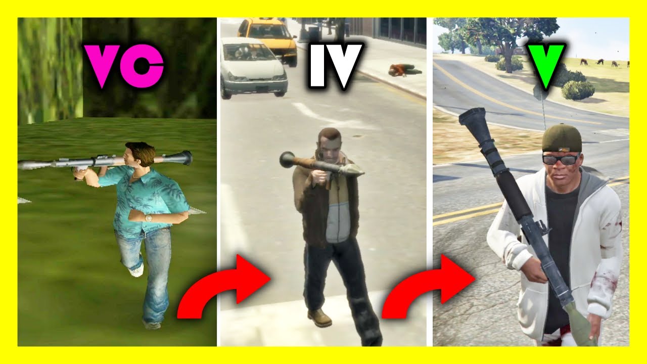 Evolution of RPG in GTA GAMES ( 2000 - 2021 )