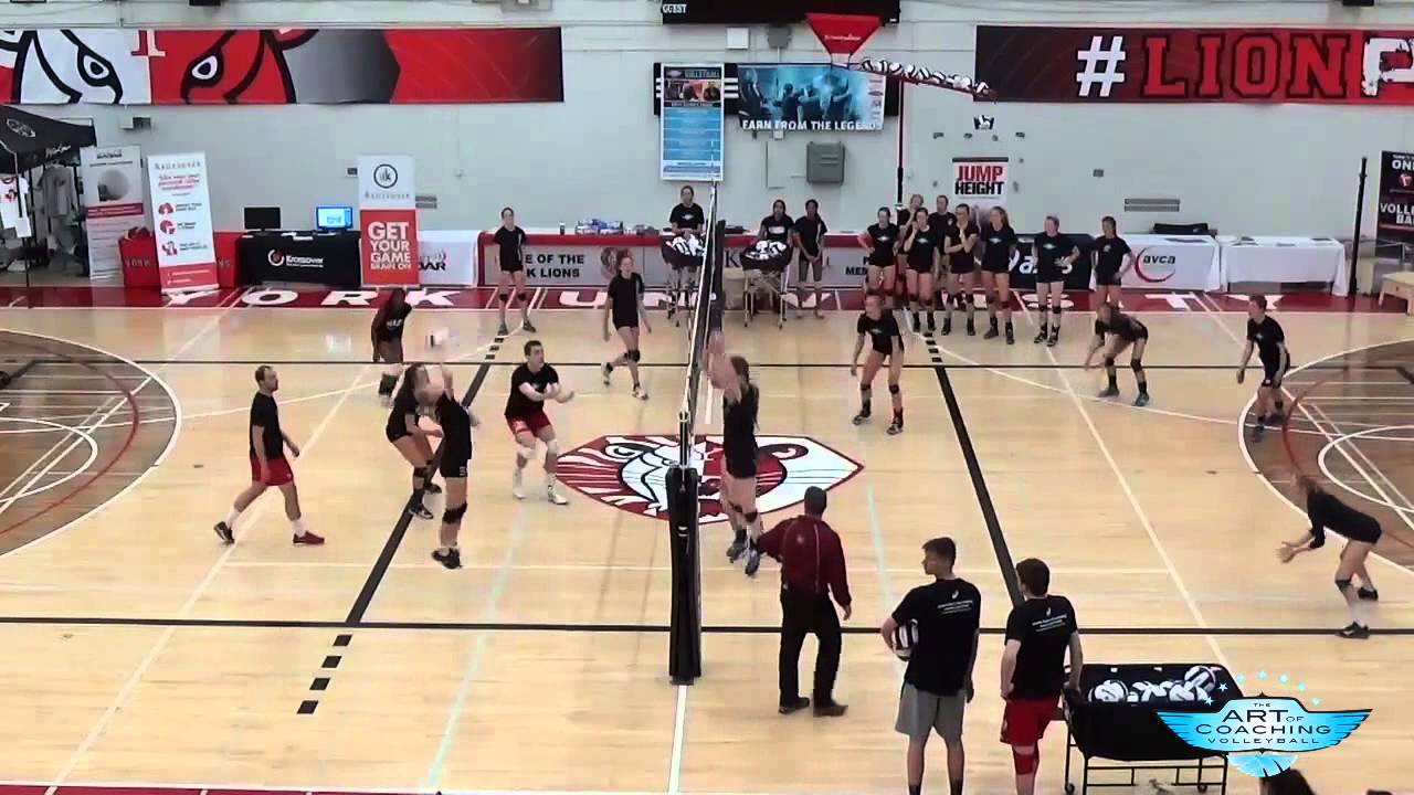 Out-of-system high ball volleyball drill - The Art of Coaching Volleyball