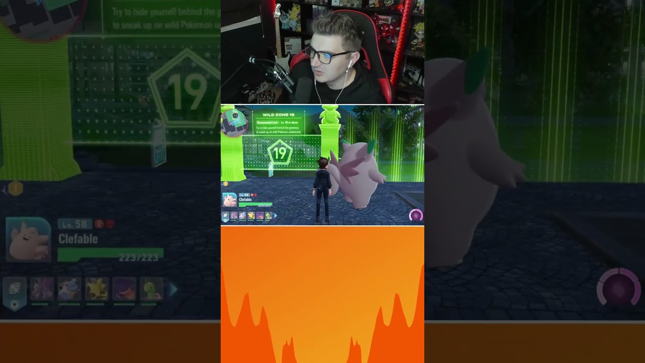 Реакция блестящего Мега Клефэйбла в Pok&eacute;mon Legends ZA! #шорты