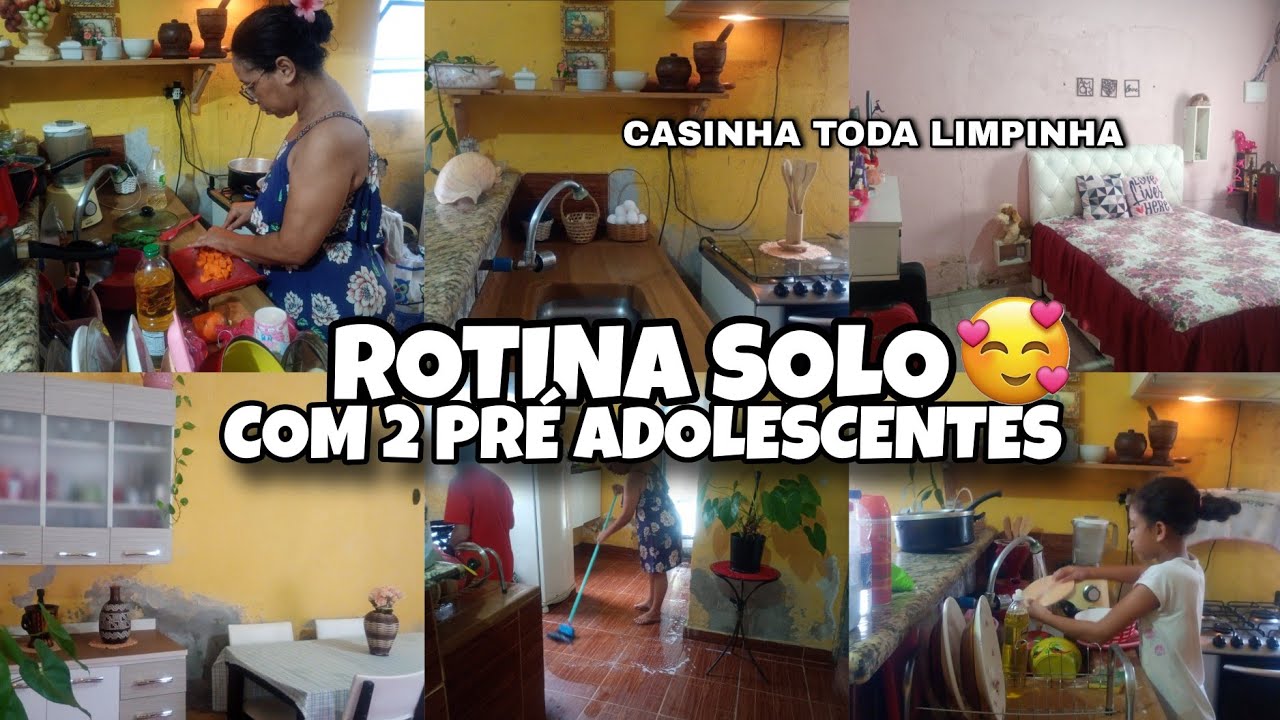 MINHA ROTINA SOLO ORGANIZAÇAO E LIMPEZA DA CASA+ALMOÇO LAVEI A COZINHA CASINHA TODA LIMPA✨🏡MÃE DE 6💖