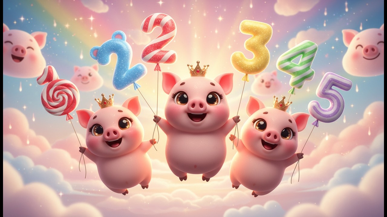 Cinq Petits Cochons 2🐷🎶 | Comptine Française Amusante | Chanson Éducative pour Apprendre à Compter