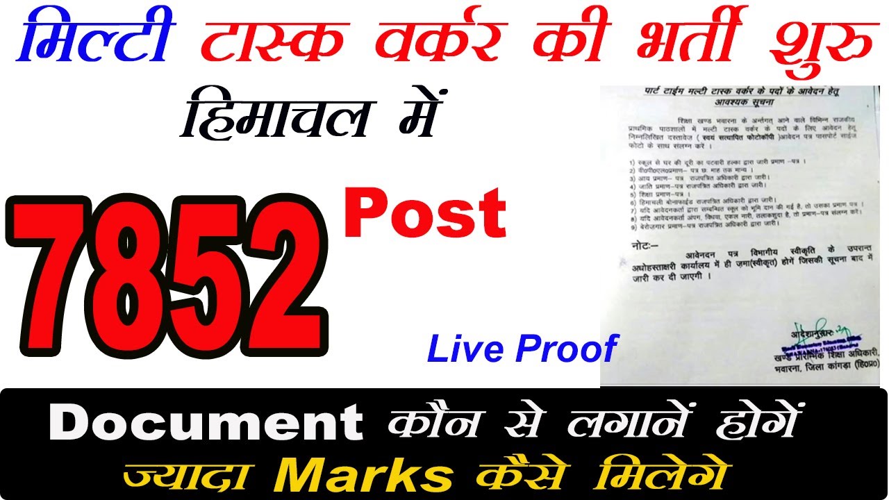 hp govt job recruitment 2020 | hp govt jobs 2020 | mts job in himachal  7852 post  आवेदन हुआ शुरू