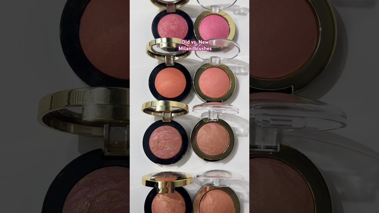 Old vs. new Milani blushes #shorts