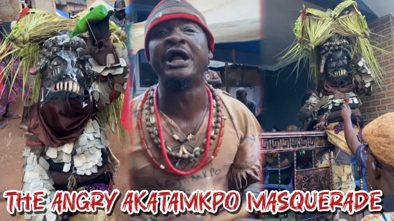 Moments Angry Akatamkpo Masquerade storms event @WorldOfAfricaTV 