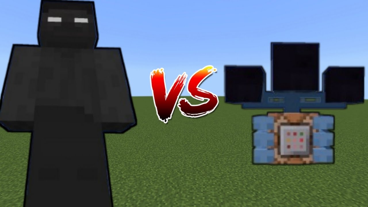 Withered Herobrine Titan vs Command Wither Storm in Minecraft Mob Battle