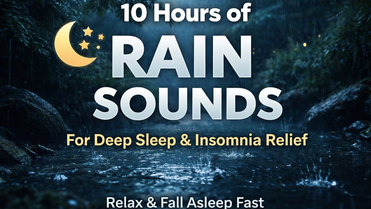 10 Hours of Rain Sounds for Deep Sleep & Insomnia Relief