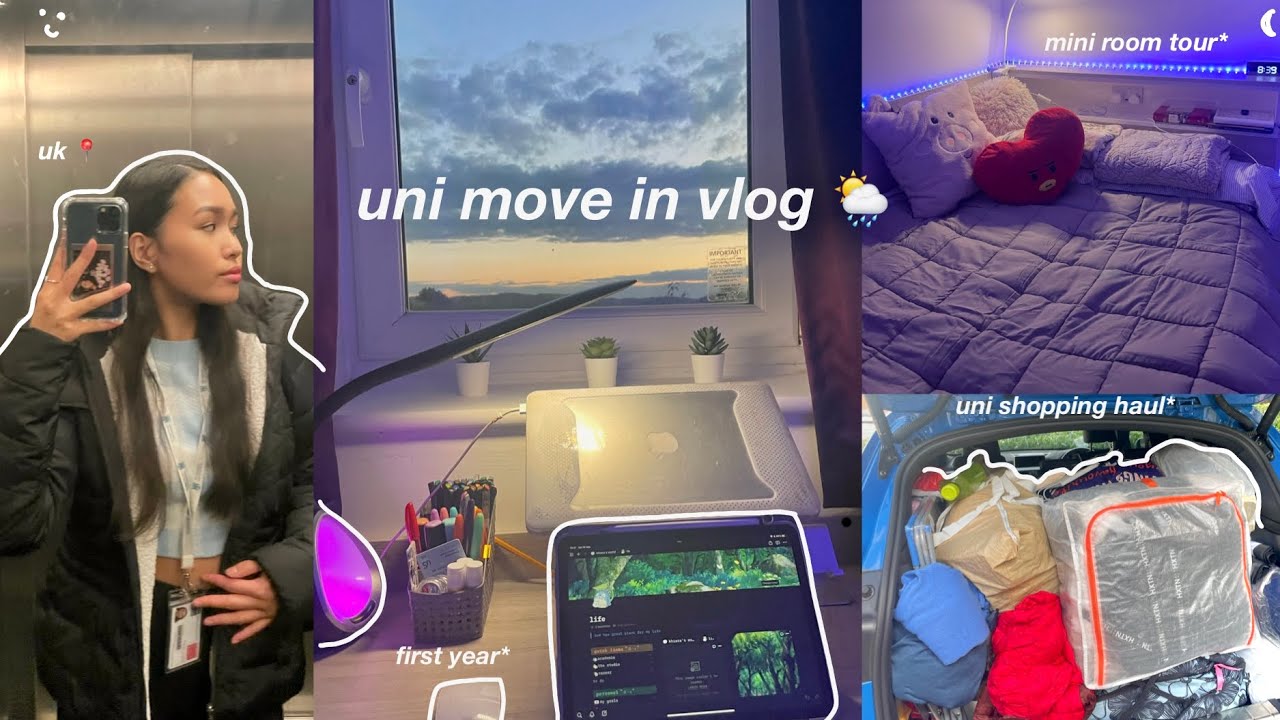 UK UNI MOVE IN VLOG 📍// mini accommodation room tour 🏠