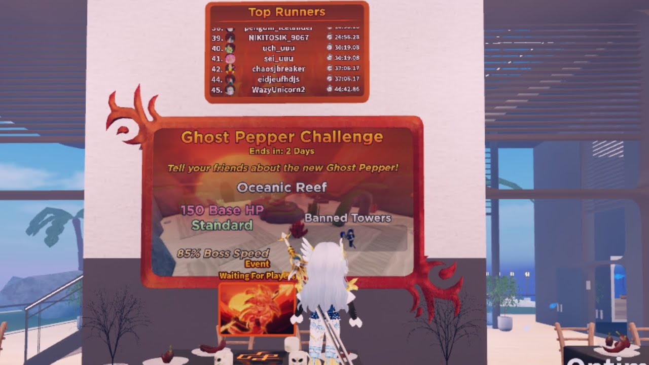 W2 Oceanic Reef - Revamped Ghost Pepper [Solo] | Roblox Arena:Tower Defense