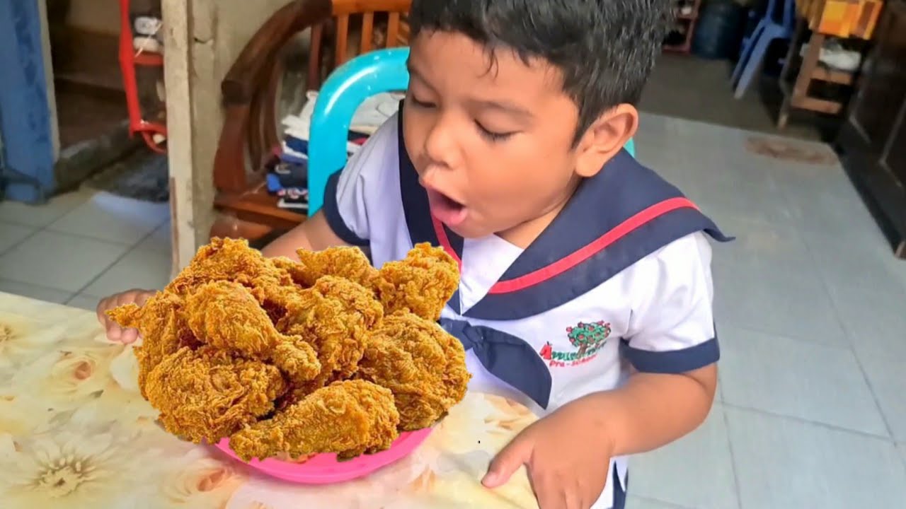 Tugas sekolah memasak Ayam Goreng ❤ Zefanya Oyanio