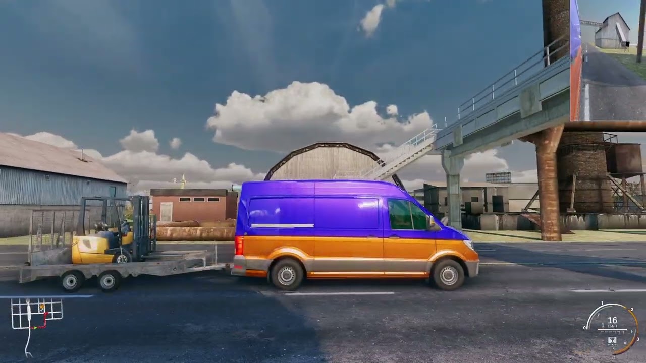Truck And Logistics Simulator-#19-Duc un motostivuitor la client .