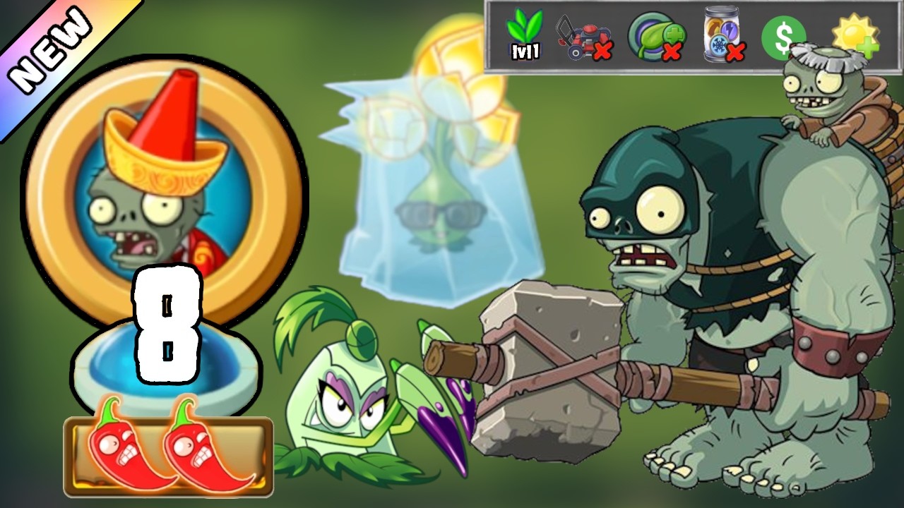 PvZ2 - Lunar Zoo Year 2026 Level 8 Hard [Plants Lvl 1 & No Premium] + DOWNLOAD