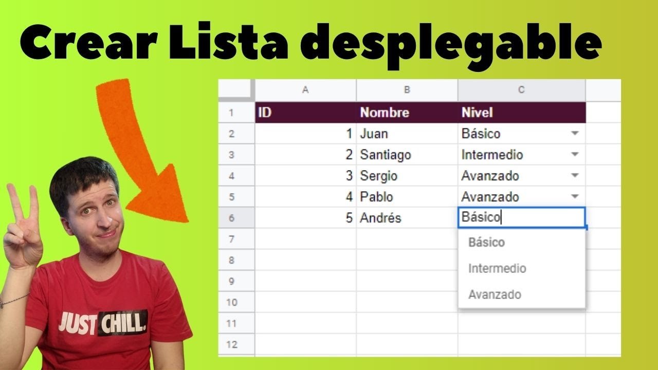 📊🔽 C&oacute;mo Crear una Lista Desplegable en Excel Drive: Tutorial F&aacute;cil