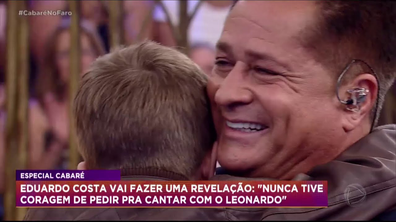 Pequeno fã conhece o ídolo Leonardo