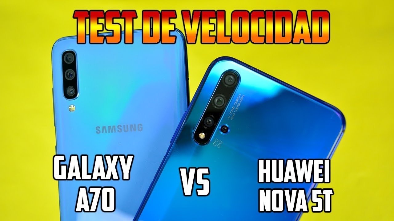Huawei Nova 5t  Vs Galaxy A70 | Test de Velocidad | Tecnocat