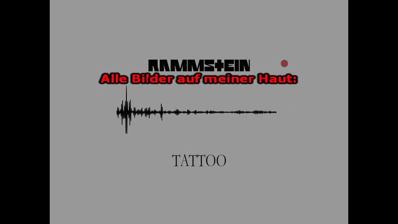 Rammstein - Tattoo (karaoke)