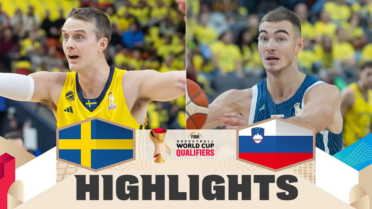 Sweden 🇸🇪 v Slovenia 🇸🇮 | Highlights | FIBA Basketball World Cup 2027 European Qualifiers