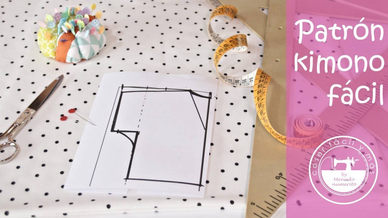 Trazar patrón de kimono a medida, fácil!