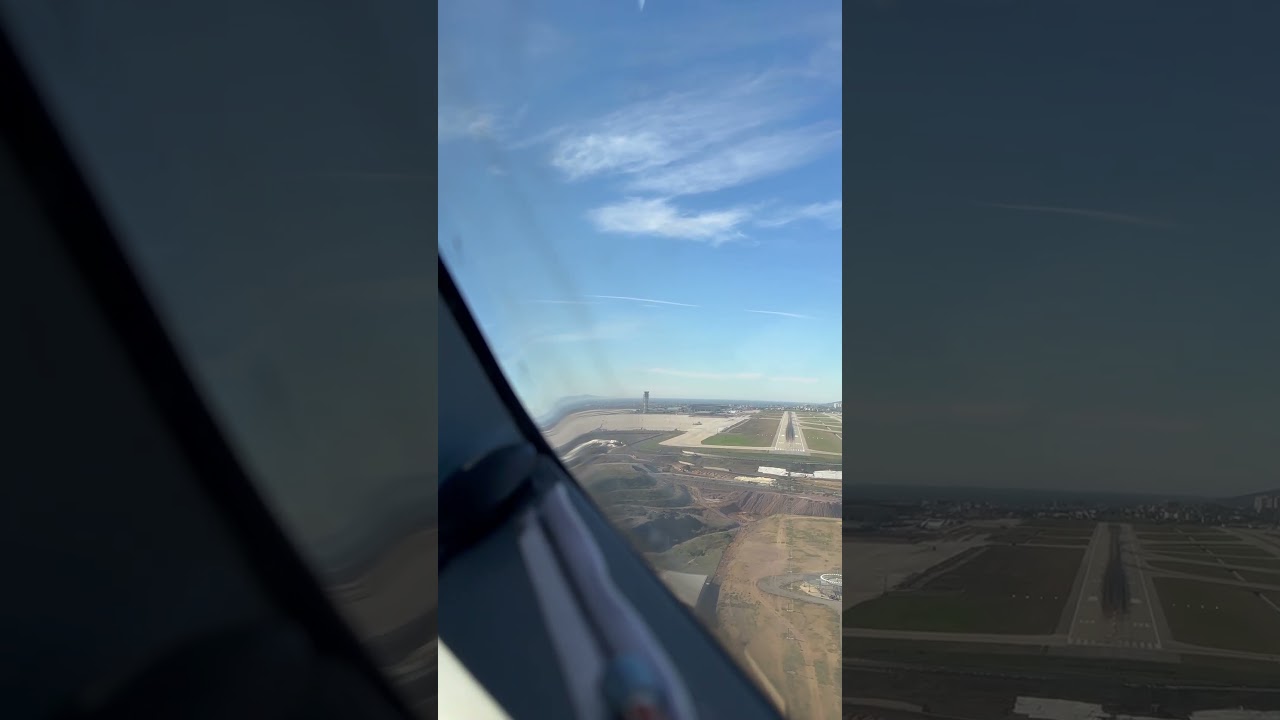 Landing RWY24R LTFJ SAW Sabiha G&ouml;k&ccedil;en International Airport. Airbus 320neo cockpit view