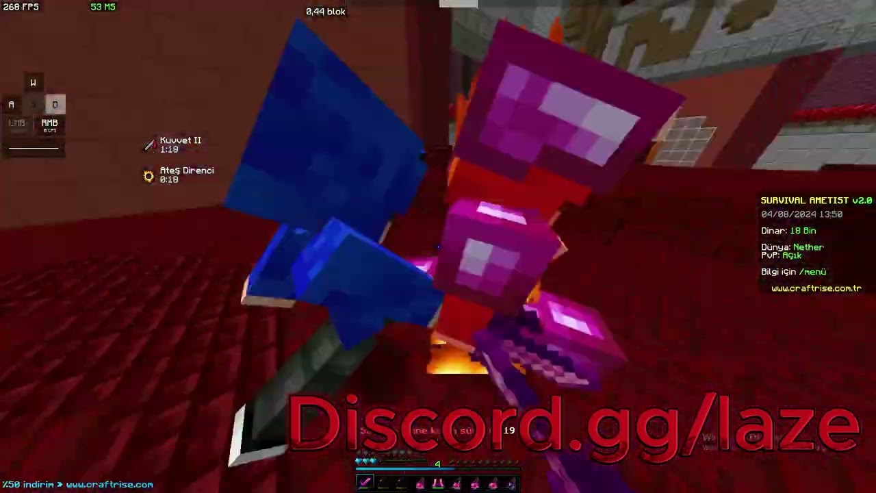 Craft Rise/ Beleş Set/ Hile İle Adam Kesme/EZİK PVP/