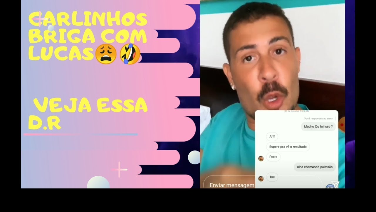 CARLINHOS MAIA COM CIUMES DE LUCAS ANTES DE IR PARA DUBAI