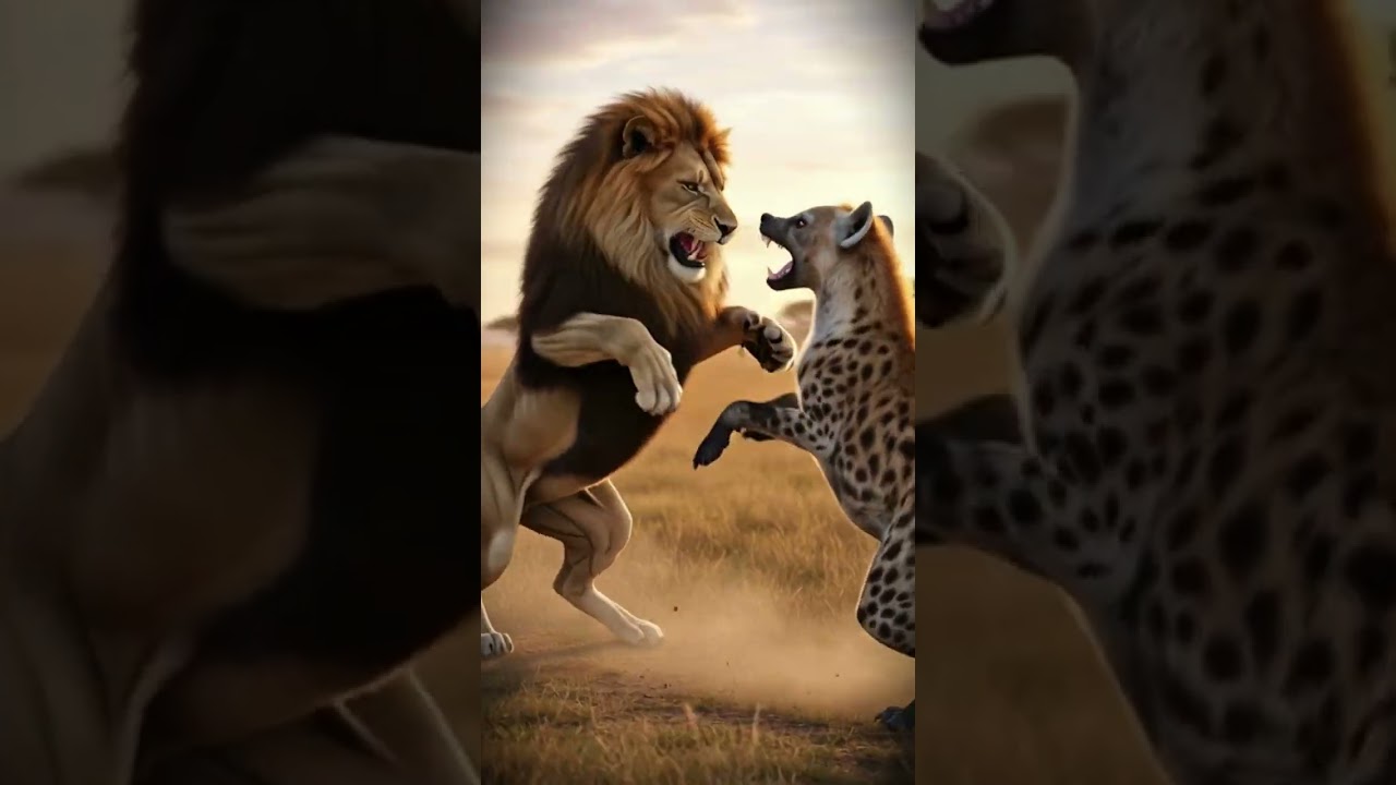 Lion vs Hyena | Savanna Clash⚔️