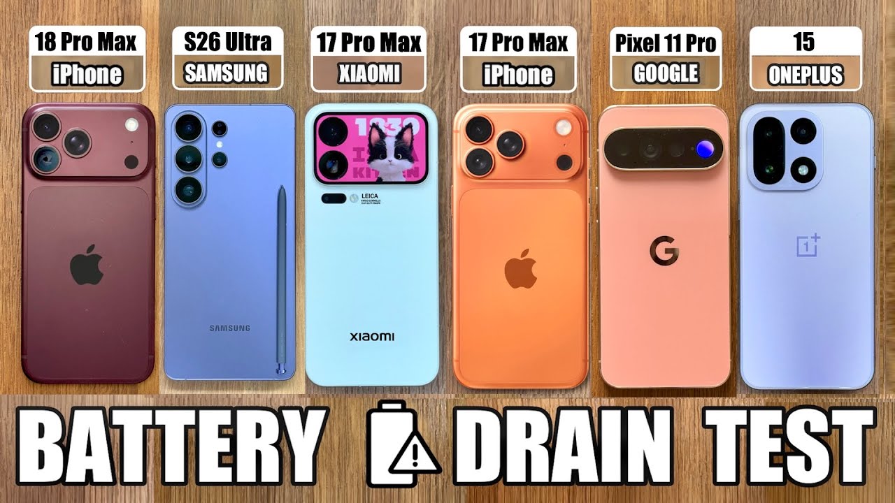 iPhone 18 Pro Max против Samsung S26 Ultra / Xiaomi 17 Pro Max / Pixel 11 Pro XL &mdash; ТЕСТ НА РАЗРЯД...