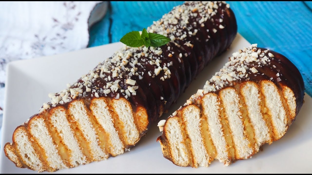 BRAZO DE GITANO CON GALLETAS ~ Tarta de galletas espectacular
