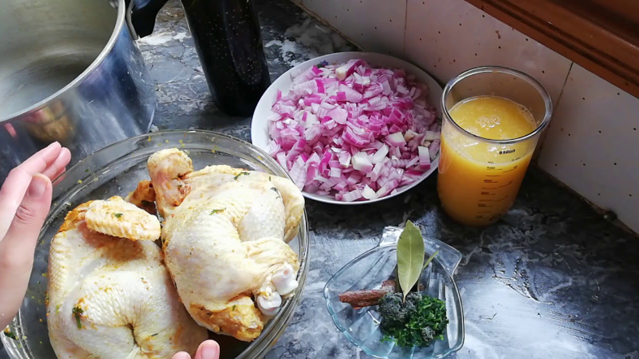 #عالم_لجين طريقة تحضير الدجاج المحمر بالبرتقال🍊🍗
