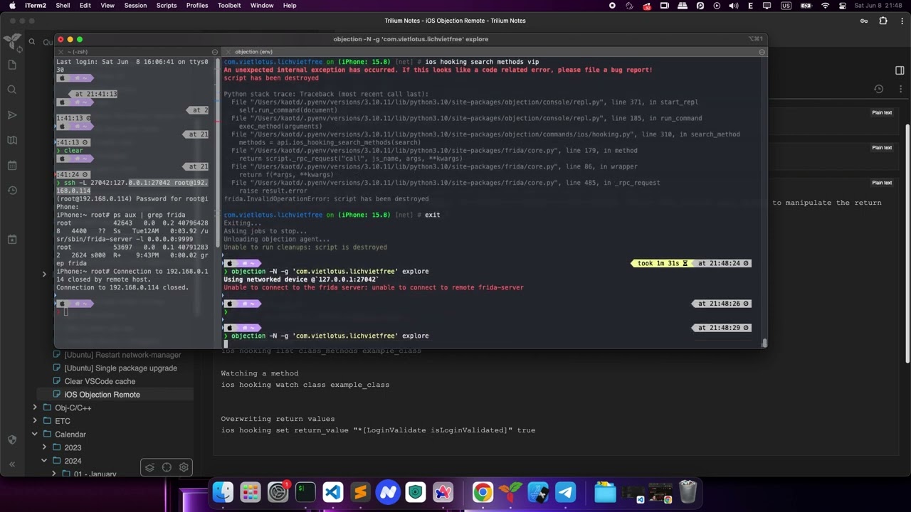 Finding methods, class with Objection, Theos