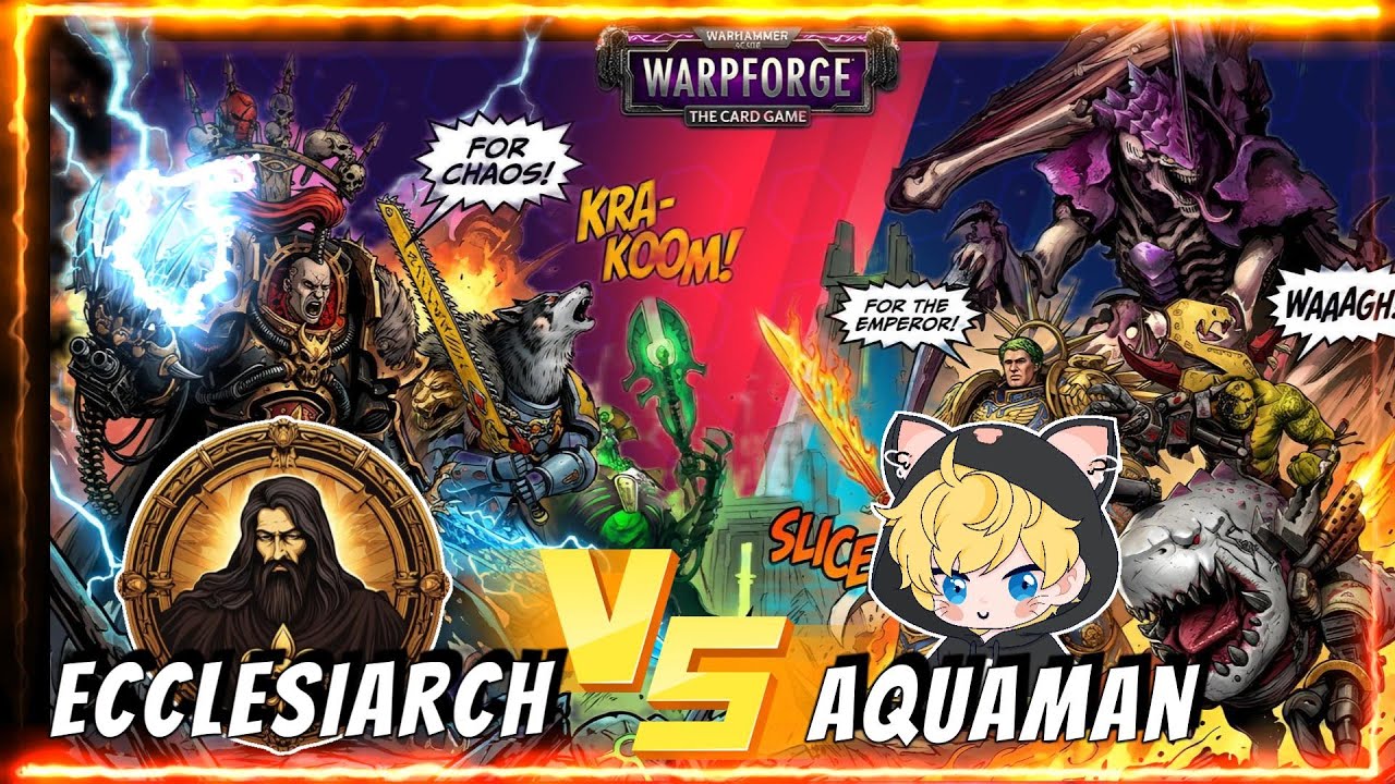 Creator Showdown: Aqua Vs Ecclesiarch  Warhammer 40,000 Warpforge