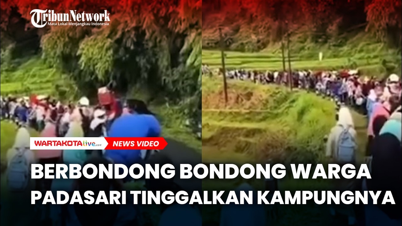 Berbondong Bondong Warga Padasari Tinggalkan Kampungnya akibat Tanah Bergerak