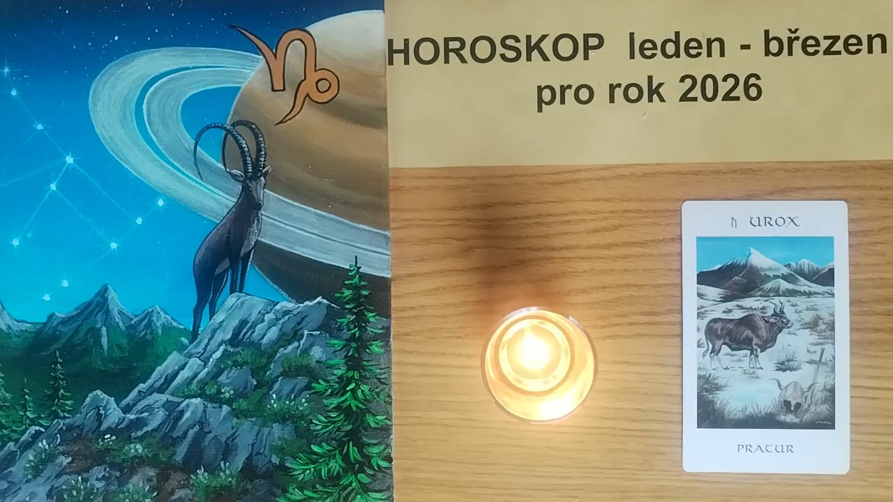 Horoskop pro znamení Kozoroha leden-březen 2026, přestup planety Neptun a Saturn do Berana runa Urox