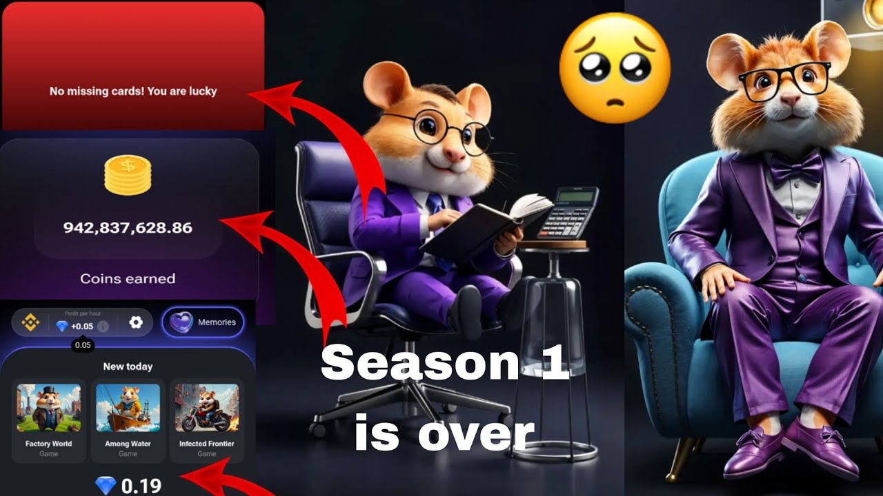 Hamster Kombat Season 1 Mining is Over Hamster Kombat New Update