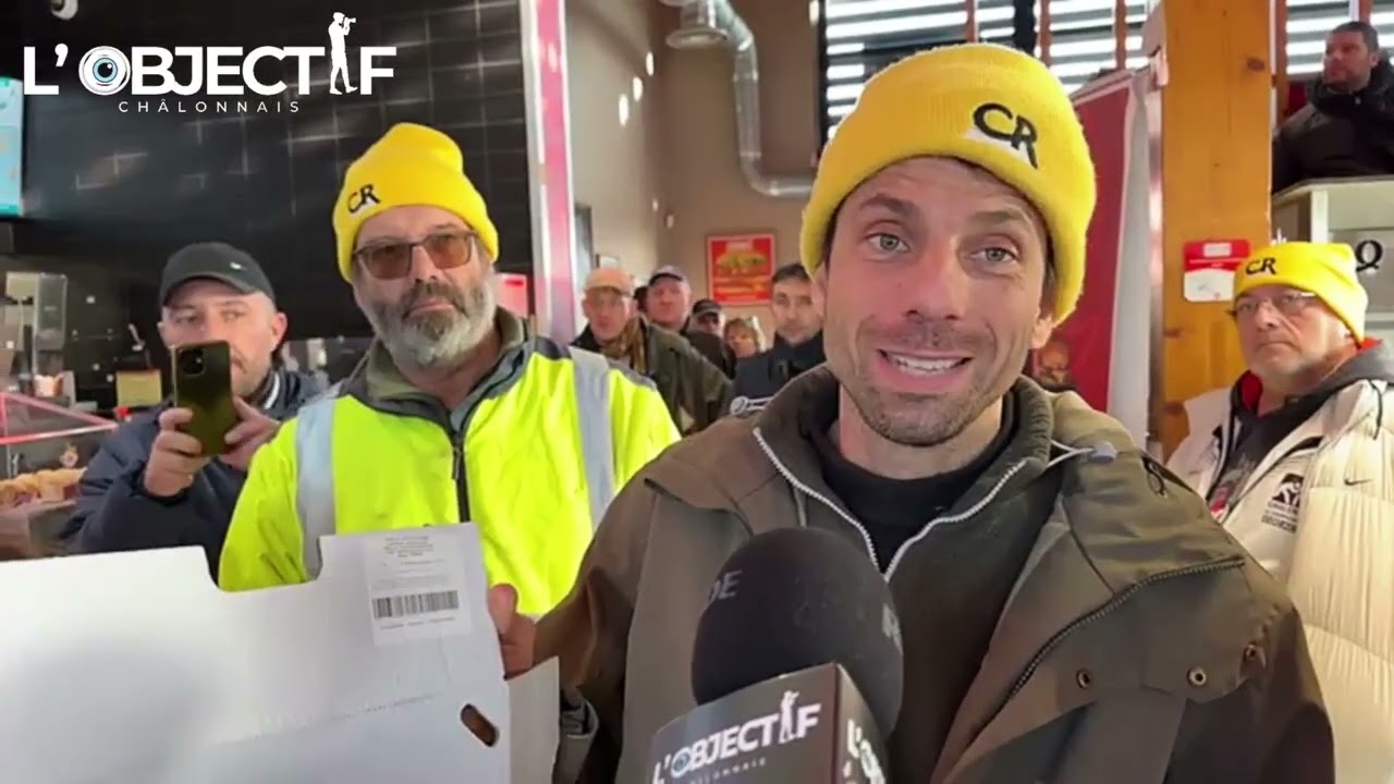 🇫🇷 Châlons Aujourd’hui, les agriculteurs et les éleveurs sont en colère devant Quick.