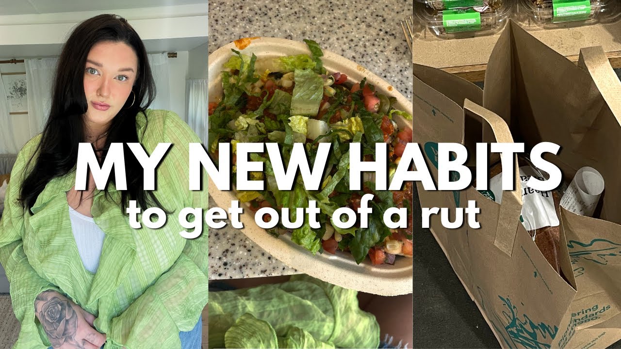 SIMPLE HABITS TO GET MOTIVATED AND OUT OF A RUT ! GETTING BACK INTO A HEALTHY ROUTINE