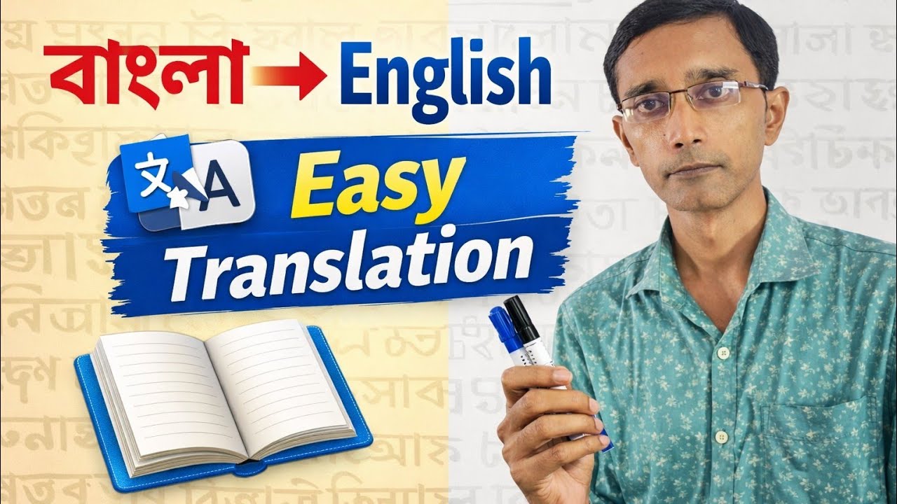 Bengali to English Translation | বাংলা থেকে ইংরেজি অনুবাদ | Easy Translation Class
