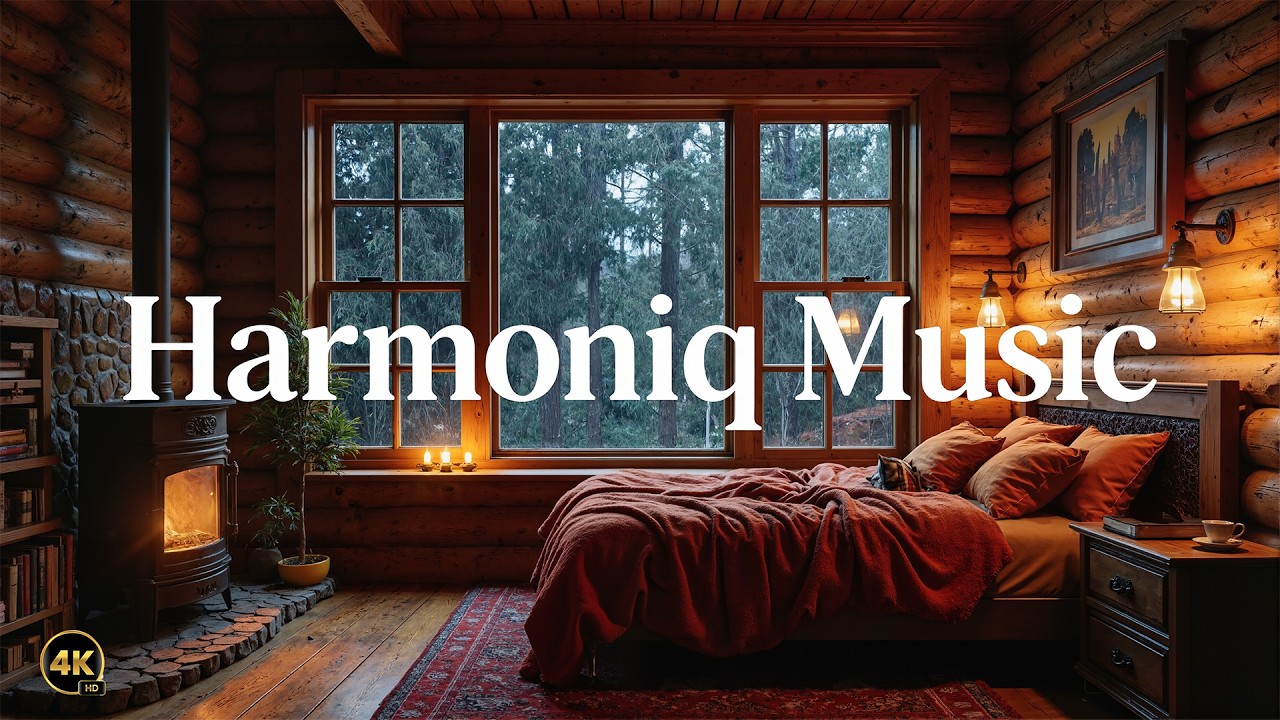 Rainy Night Comfort 🔥 Fireplace Ambience for Sleep & Relaxation