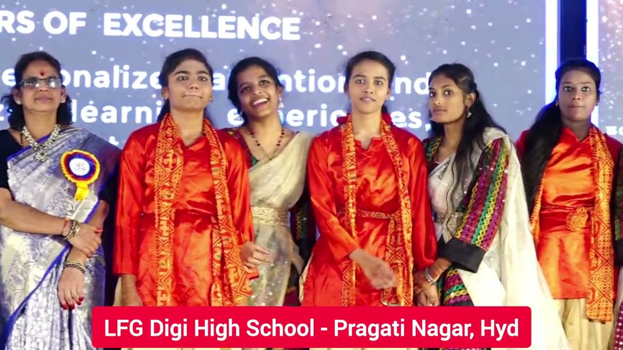 Telugu Mash up songs | Yerra Yerra Rumal | Annual Day Performance by Girls | LFG Digi High School