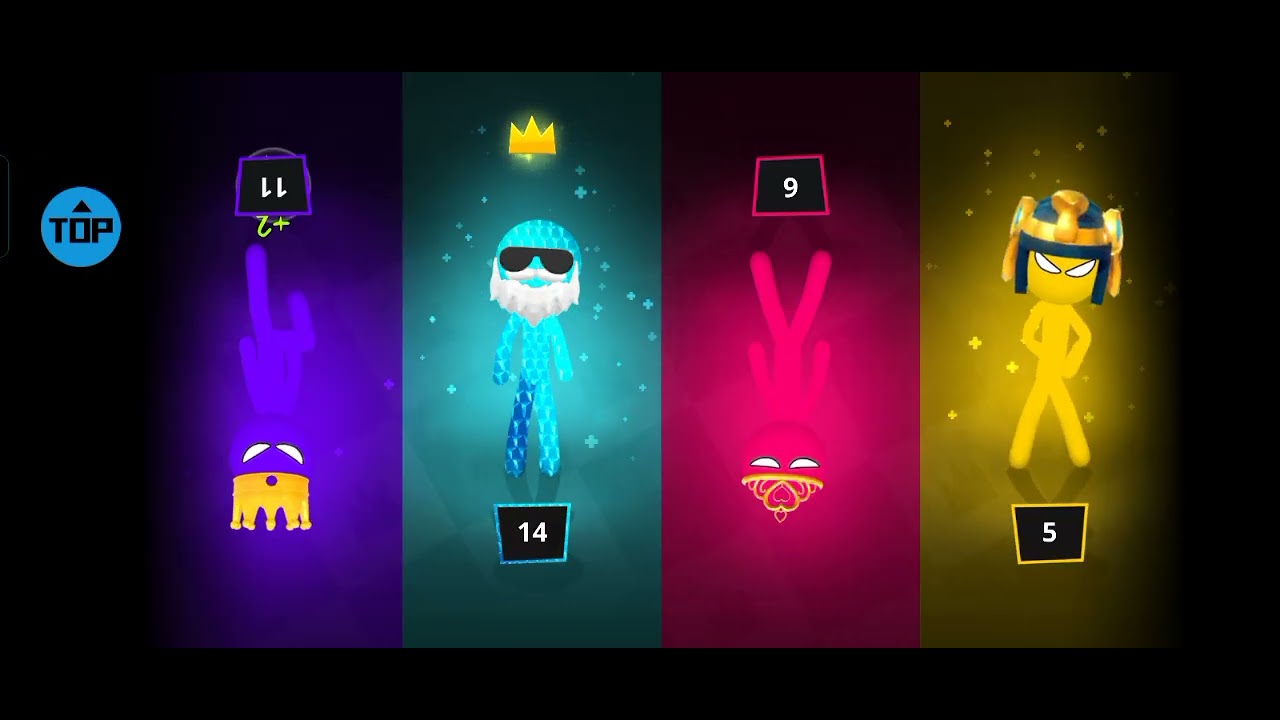 FINAL BOSS GOLDEN. STICKMAN PARTY 