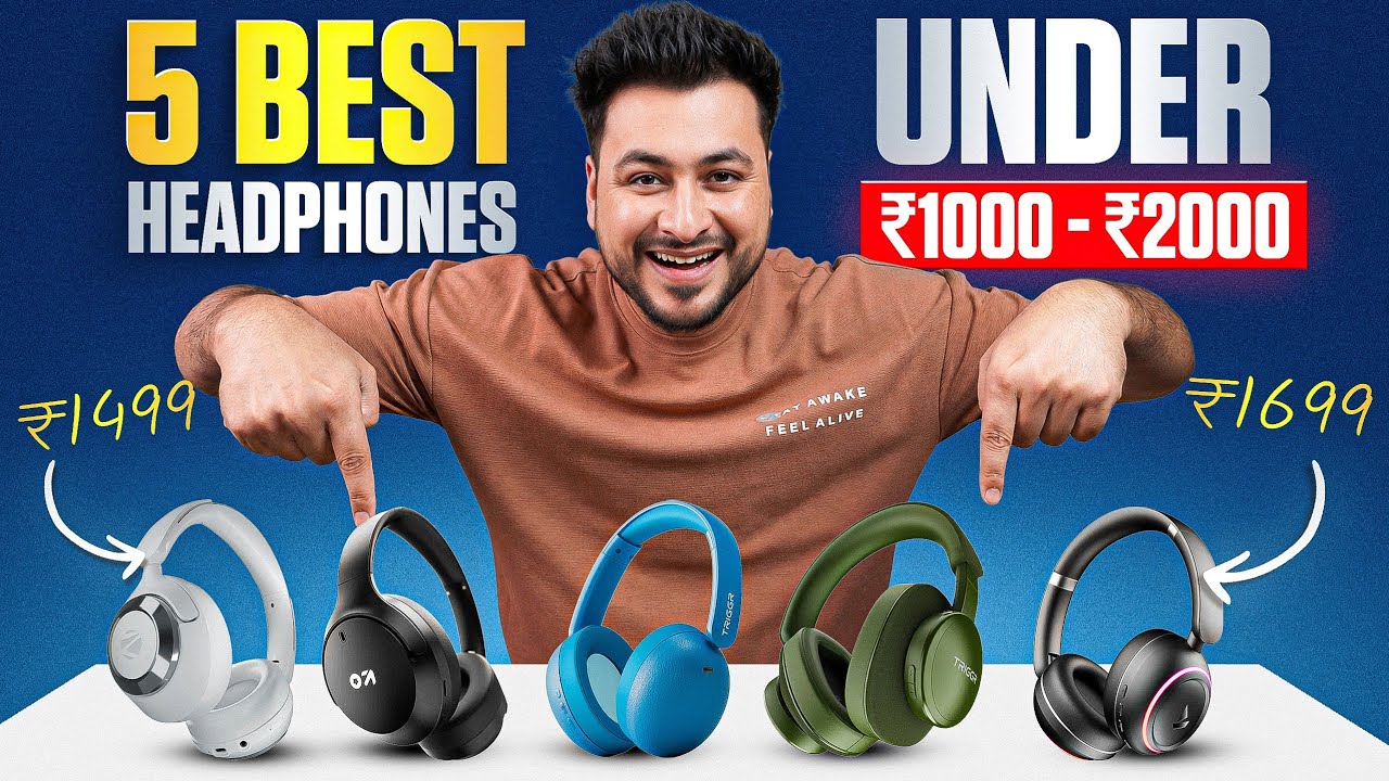 Top 5 Best Budget Wireless Headphones Under ₹2000 (2026) | Best Gaming & Music Headphones 🔥