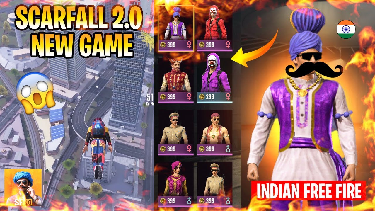 Scarfall 2.0 Review 😱⚡ || ScarFall 2.0 vs Free Fire || Scarfall 2.0 Gameplay 2025