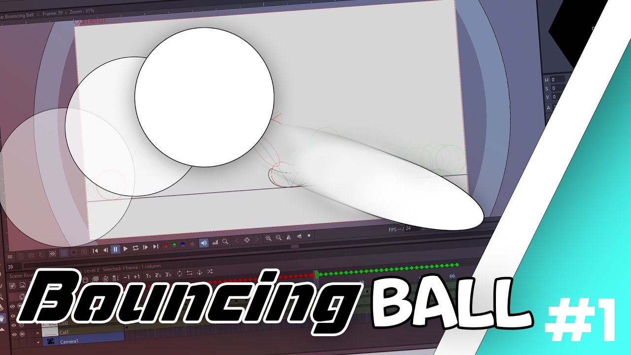 Cara buat Bouncing Ball Frame by Frame | OpenToonz