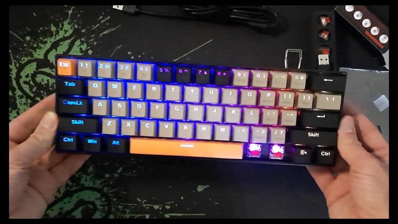 Redragon K530 PRO Draconic ELITE Mechanical Keyboard Unboxing & Review - ASMR