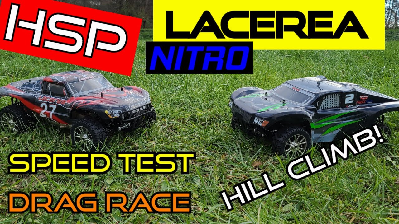 HSP Lacerea 94763 1/8 Scale Nitro RC First Rip Speed Test Drag Race And Hill Climb!!!